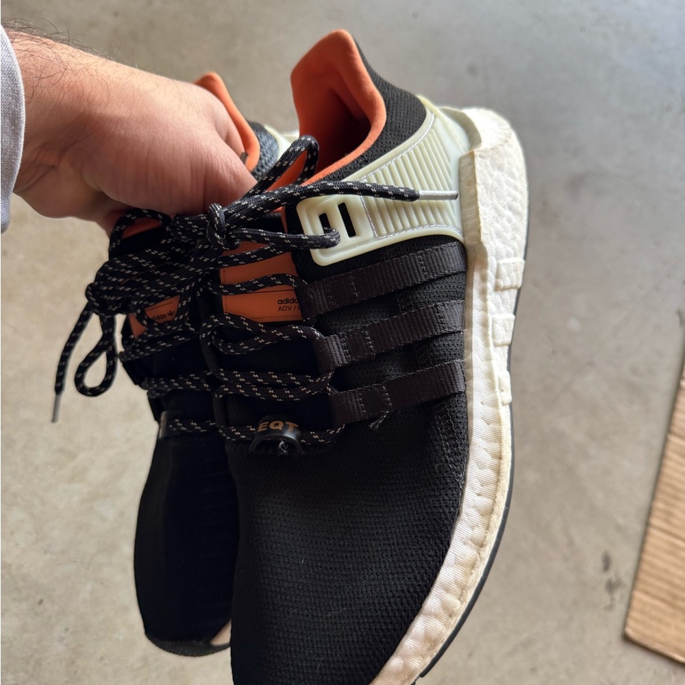 Adidas ultraboost Black and Orange Sneakers Modern Sporty Design